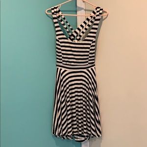 Striped Dress with open back